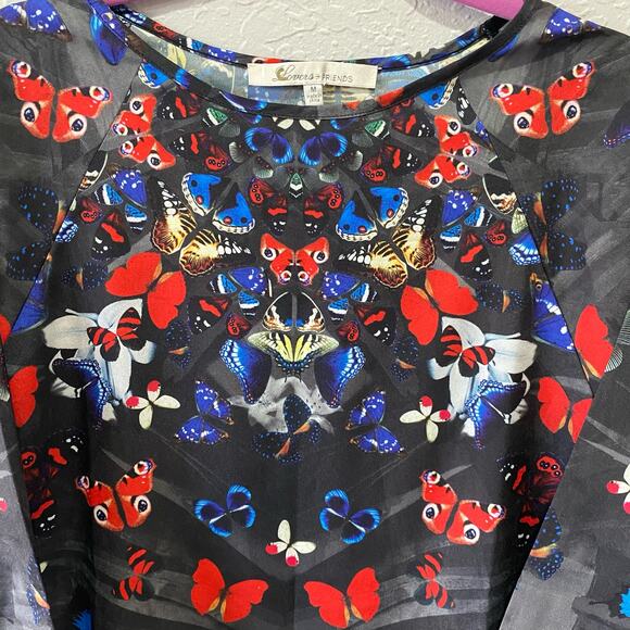 Lovers + Friends Women's Butterfly Print Dress Size Medium - Picture 4 of 11